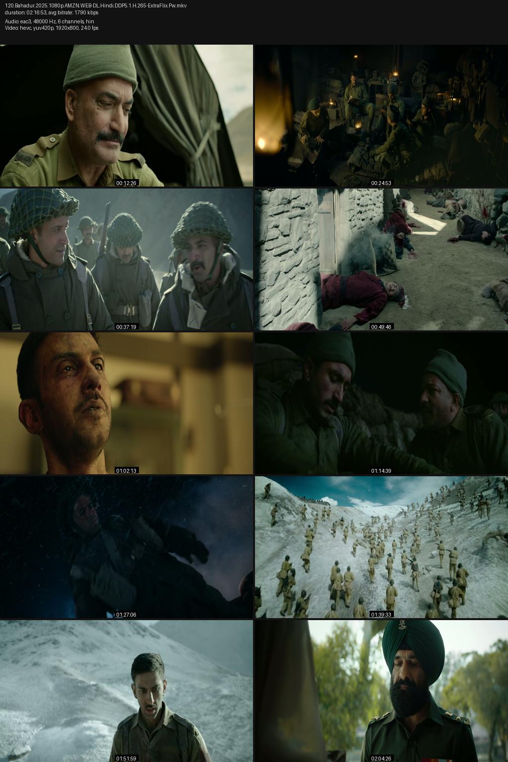 120 Bahadur (2025) [Hindi] 4K 2160p 1080p 720p 480p Amazon WEB-DL ESub Screenshots