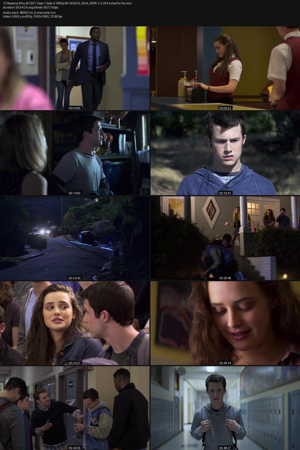 13 Reasons Why Season 1 (2017) [Hindi-English] 1080p 720p 480p Netflix WEB-DL ESubs Screenshots
