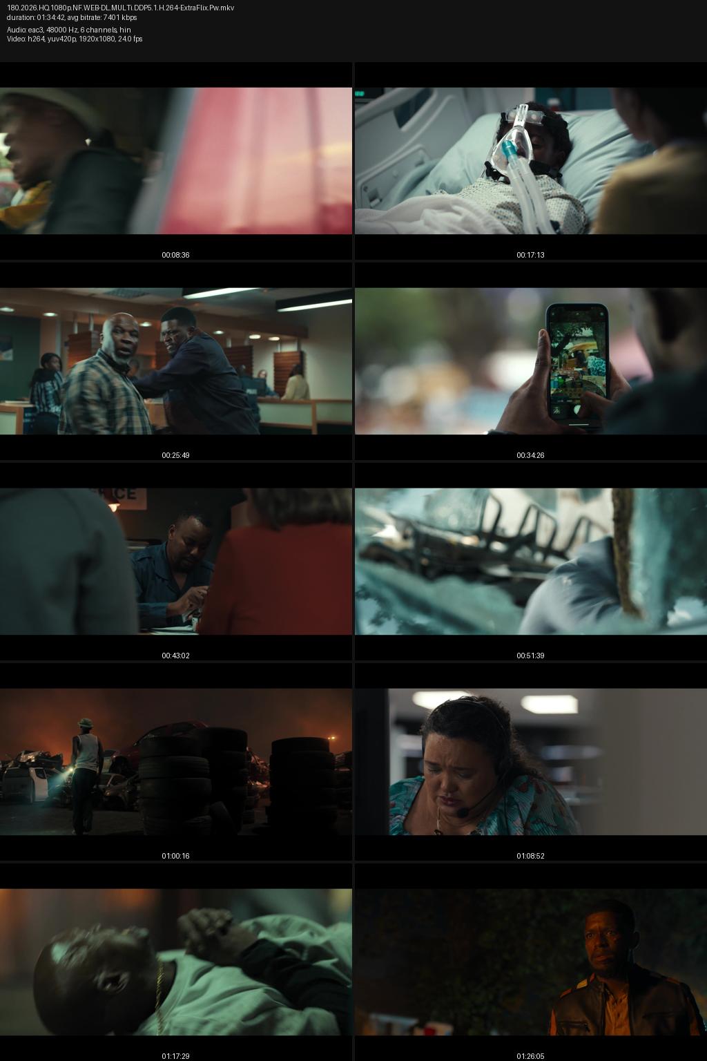 180 (2026) [Hindi-English] 1080p 720p 480p Netflix WEB-DL ESubs Screenshots
