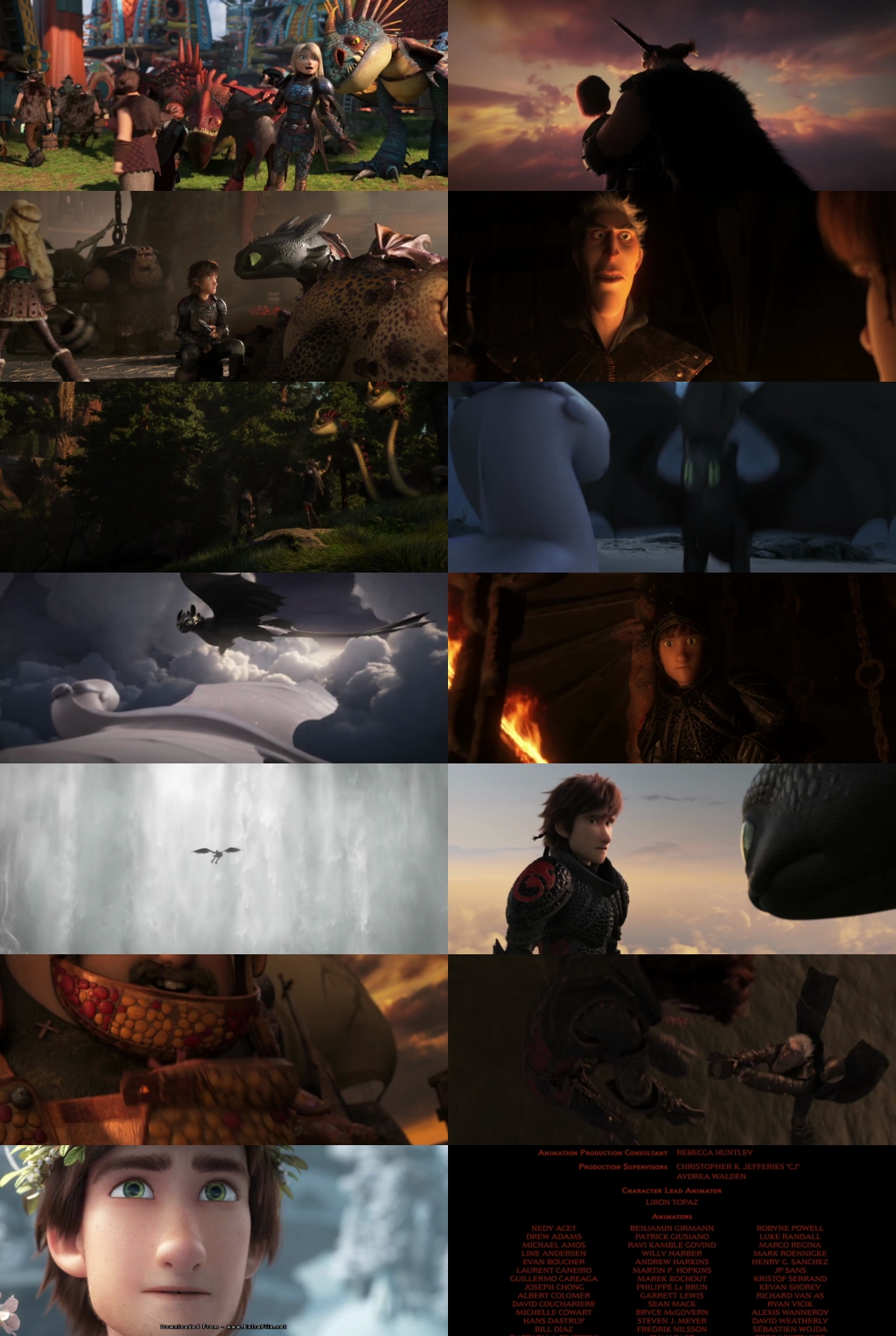 How to Train Your Dragon: The Hidden World (2019) 1080p | 720p | 480p BluRay [Hindi (हिन्दी) + English] DD5.1 ESub Screenshots