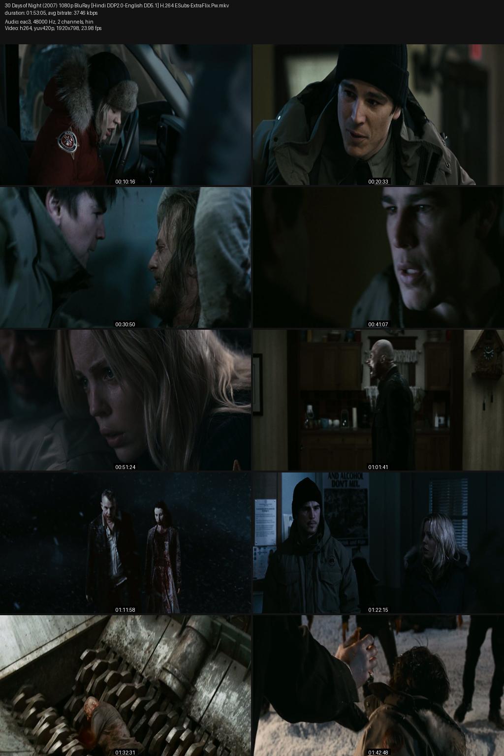 30 Days of Night (2007) [Hindi-English] 1080p 720p 480p BluRay ESubs Screenshots