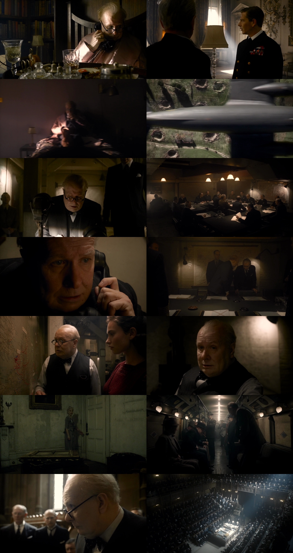 Darkest Hour (2017) 1080p | 720p | 480p BluRay [Hindi (हिन्दी) + English] DD5.1 ESub Screenshots