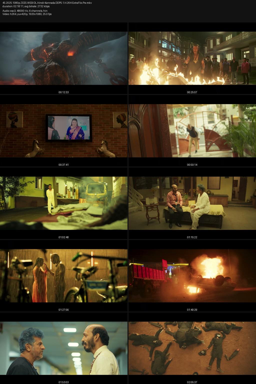45 (2025) [Hindi-Kannada] UNCUT 4K 2160p 1080p 720p 480p ZEE5 WEB-DL ESub Screenshots