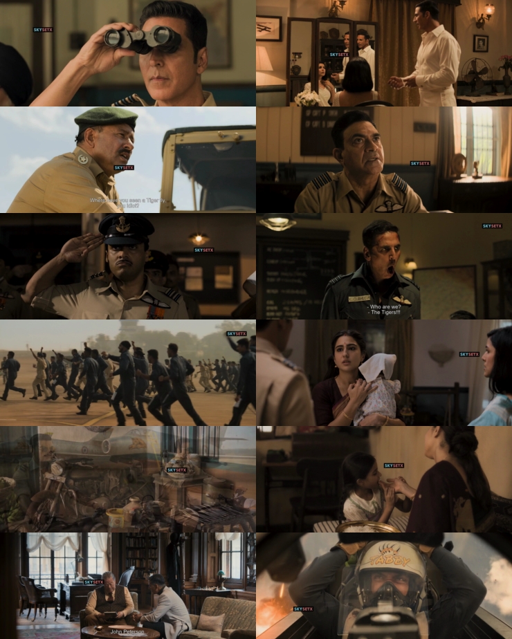 Sky Force (2025) 1080p | 720p | 480p WEB-HDRip [Hindi (हिन्दी)] DD5.1 ESub Screenshots