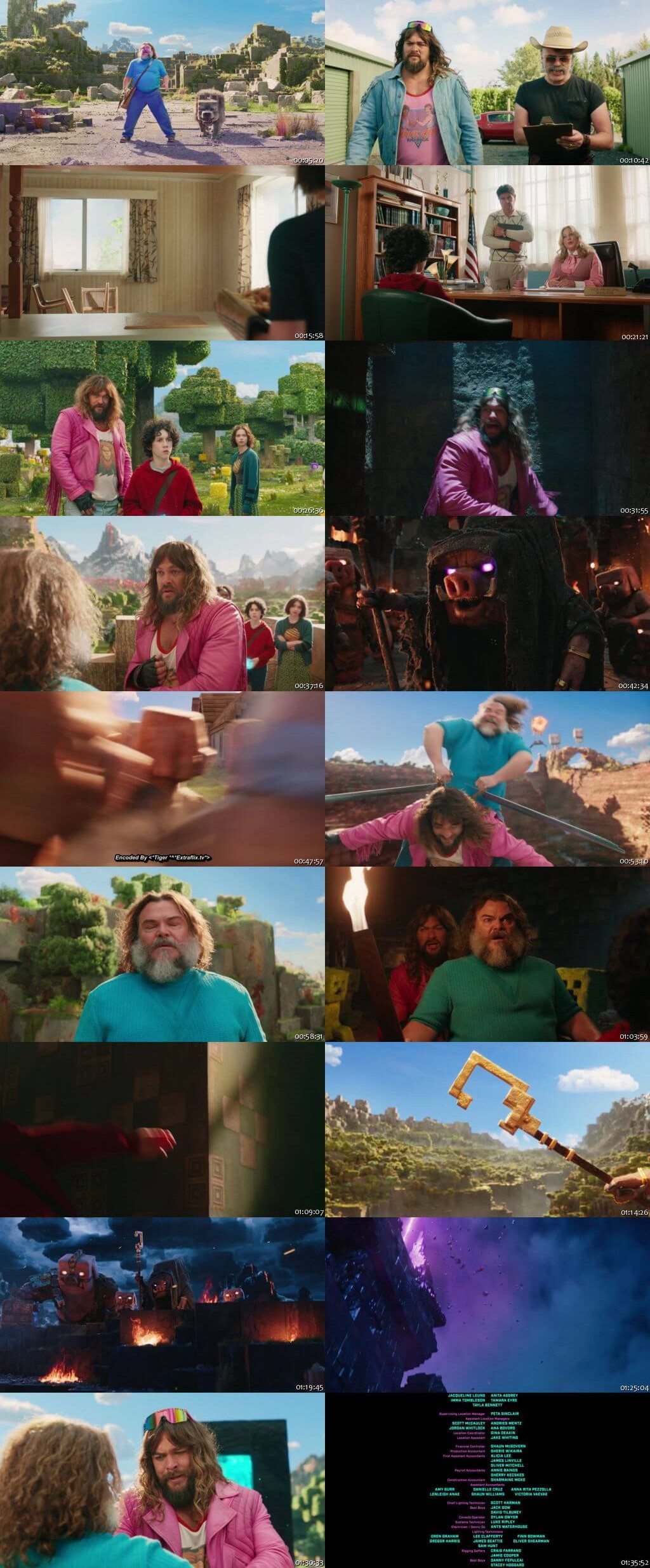 A Minecraft Movie (2025) 1080p | 720p | 480p WEB-HDRip [Hindi (हिन्दी) English] DD5.1 ESubs Screenshots