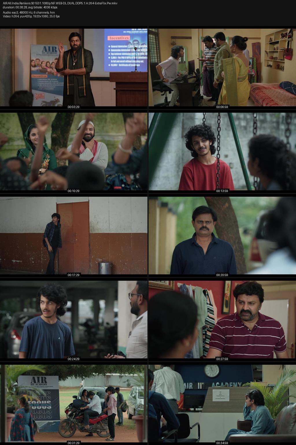AIR – All India Rankers Season 1 (2025) [Hindi-Telugu] 1080p 720p 480p Netflix WEB-DL ESub Screenshots