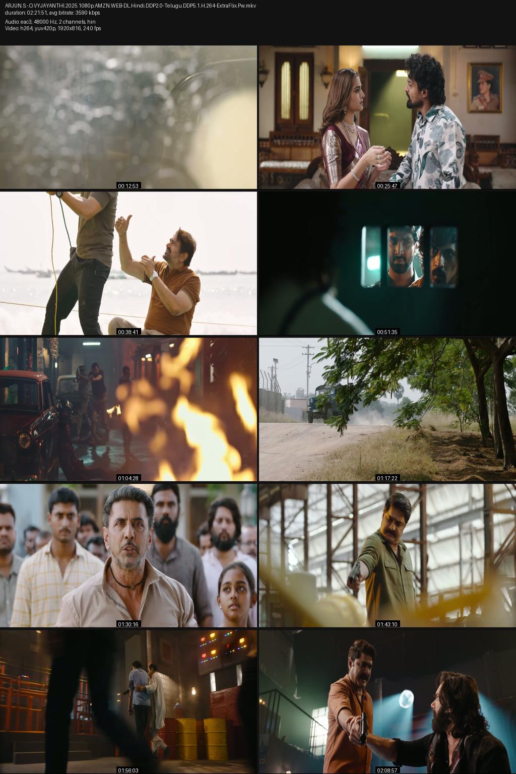 Arjun S/O Vyjayanthi (2025) [Hindi-Telugu] UNCUT 1080p 720p 480p Amazon WEB-DL ESub Screenshots