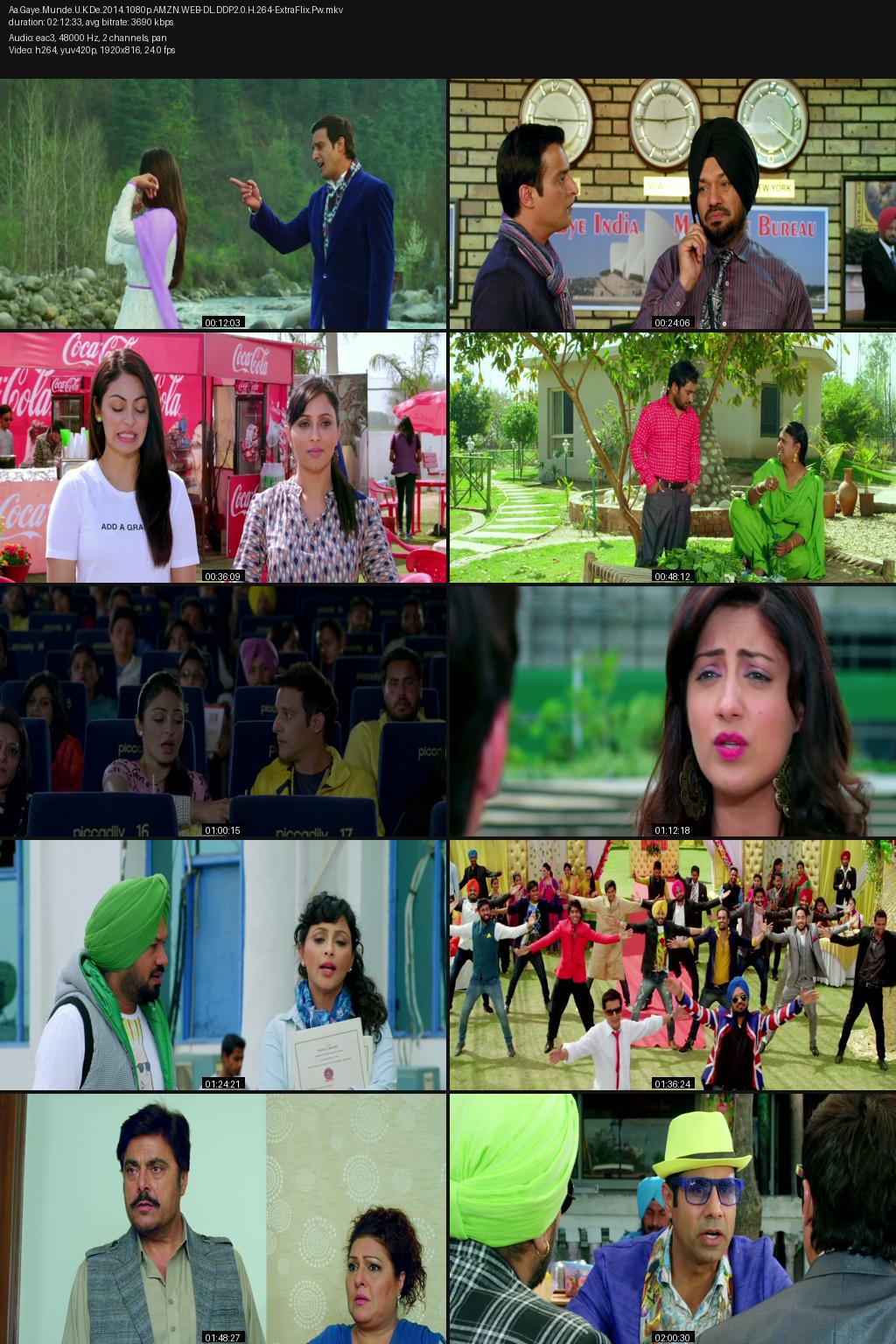 Aa Gaye Munde U.K. De (2014) Punjabi 1080p 720p 480p Amazon WEB-DL ESub Screenshots