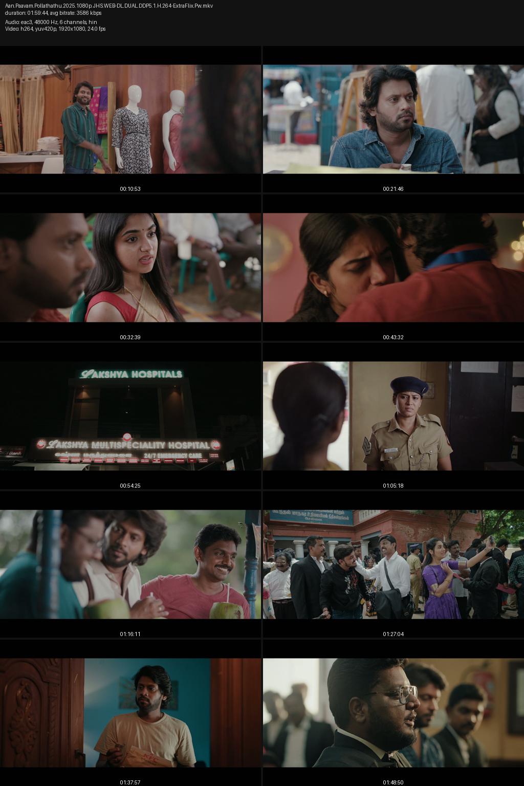 Aan Paavam Pollathathu (2025) [Hindi-Tamil] 4K 2160p 1080p 720p 480p JioHotstar WEB-DL ESubs Screenshots