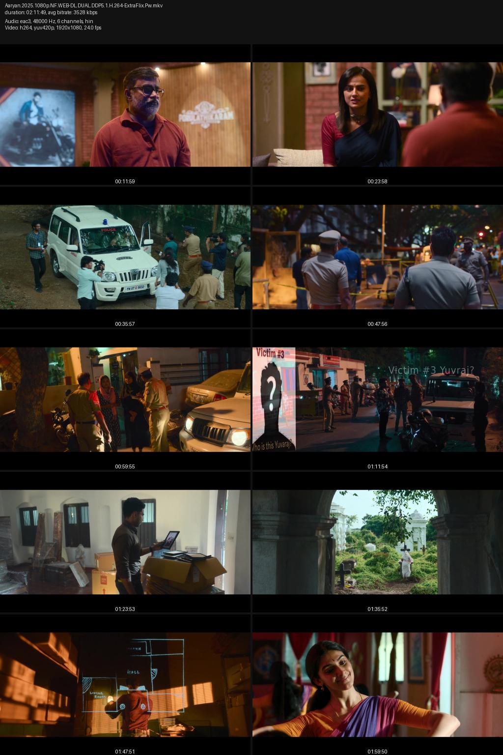 Aaryan (2025) [Hindi-Tamil] 4K 2160p 1080p 720p 480p Netflix WEB-DL ESub Screenshots