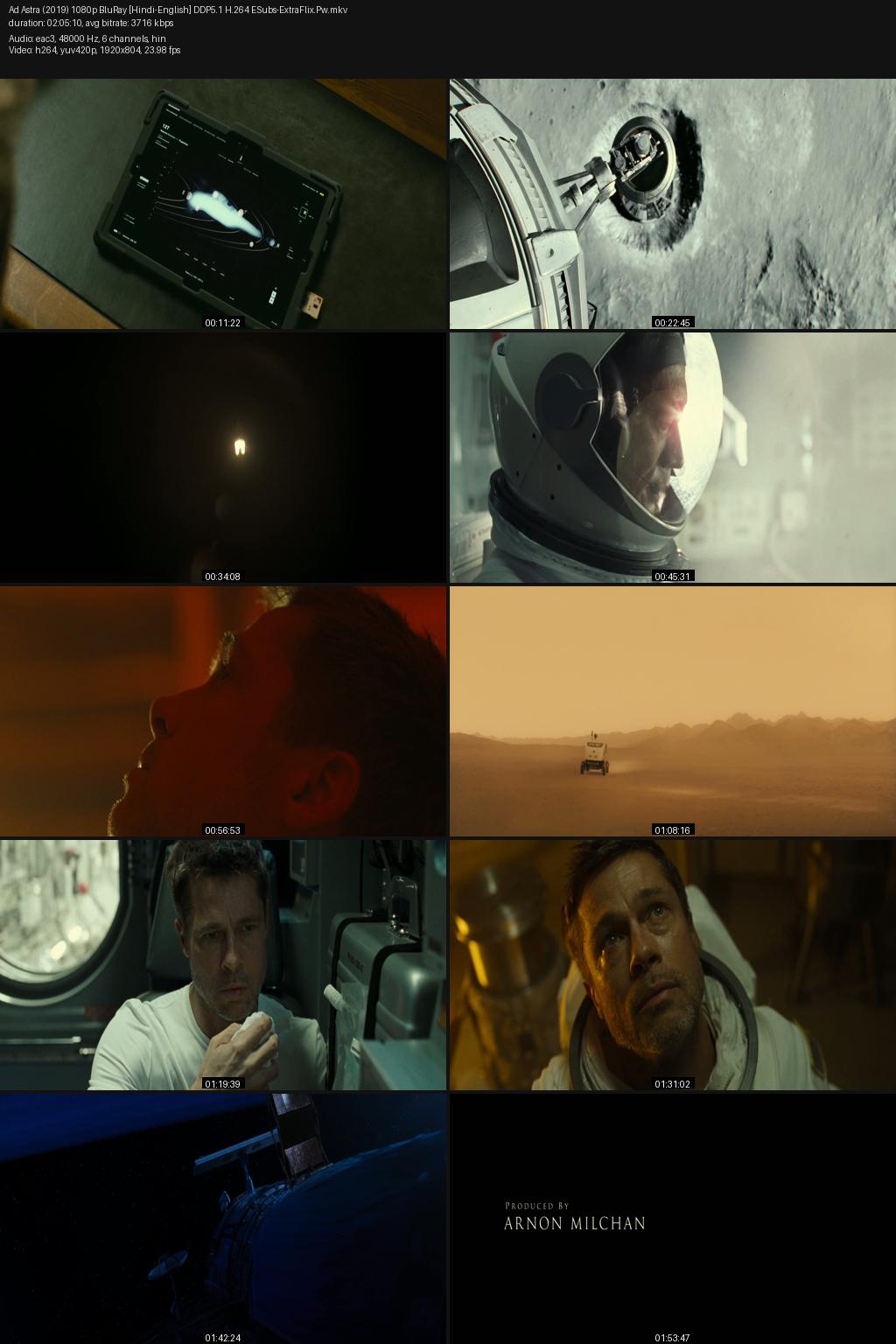 Ad Astra (2019) [Hindi-English] 1080p 720p 480p BluRay ESubs Screenshots
