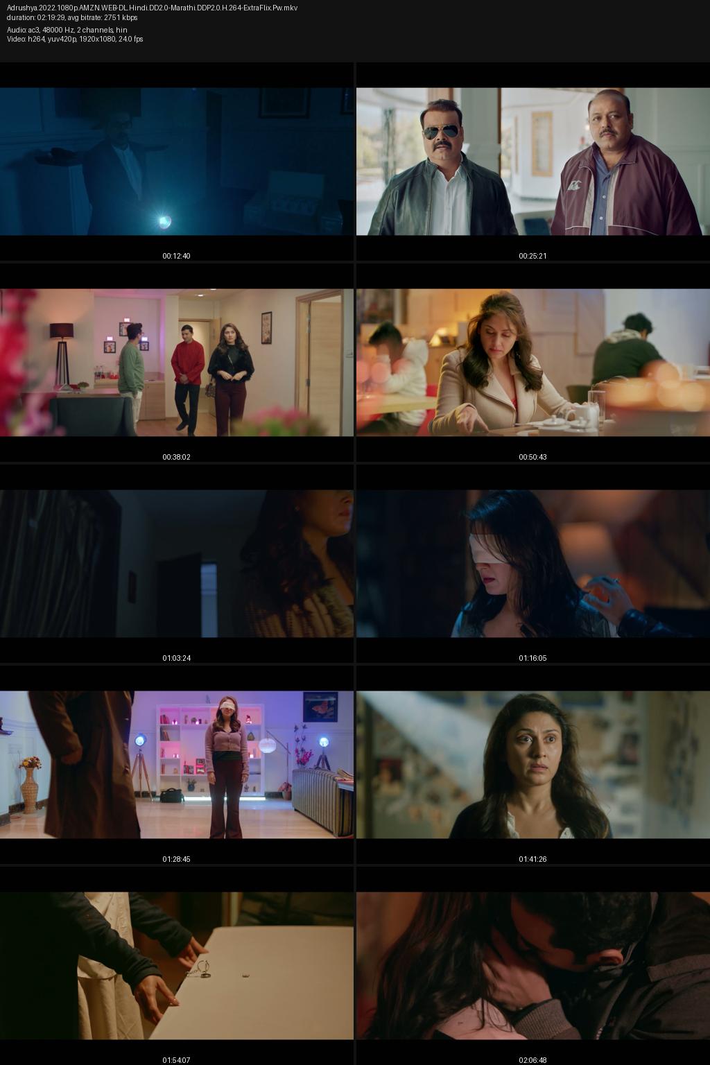 Adrushya (2022) [Hindi-Marathi] UNCUT 1080p 720p 480p Amazon WEB-DL ESub Screenshots