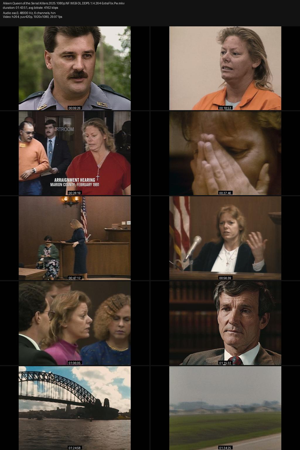 Aileen: Queen of the Serial Killers (2025) [Hindi-English] 1080p 720p 480p Netflix WEB-DL ESubs Screenshots