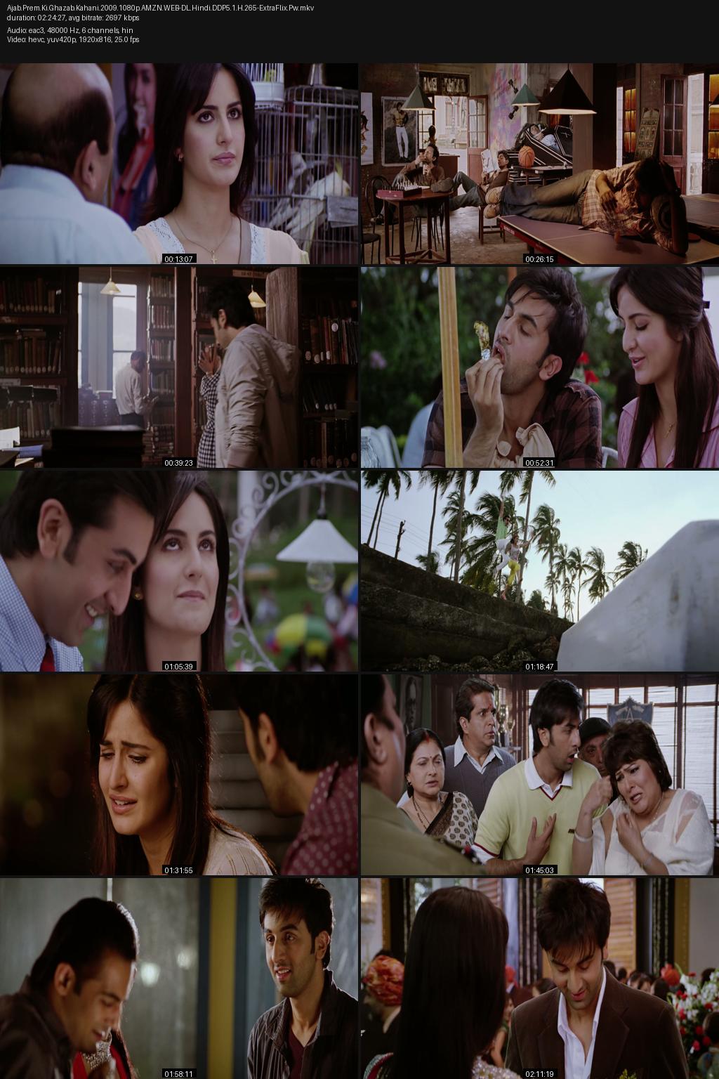 Ajab Prem Ki Ghazab Kahani (2009) [Hindi] 1080p 720p 480p Amazon WEB-DL ESub Screenshots