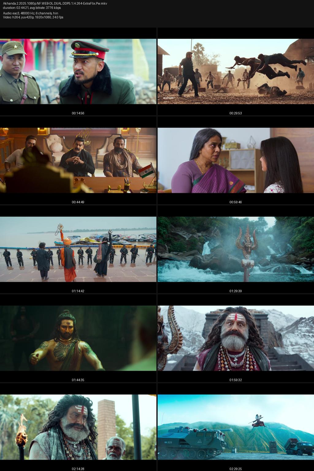 Akhanda 2: Thaandavam (2025) [Hindi-Telugu] 4K 2160p 1080p 720p 480p Netflix WEB-DL ESub Screenshots