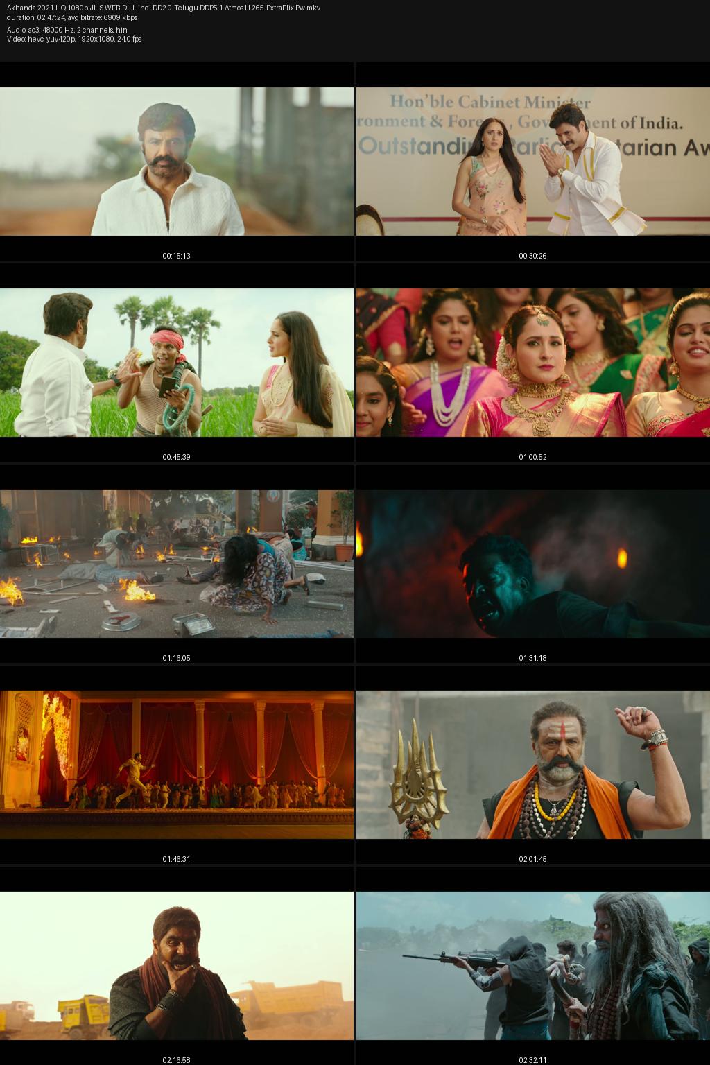 Akhanda (2021) [Hindi-Telugu] UNCUT 4K 2160p 1080p 720p 480p JioHotstar WEB-DL ESub Screenshots
