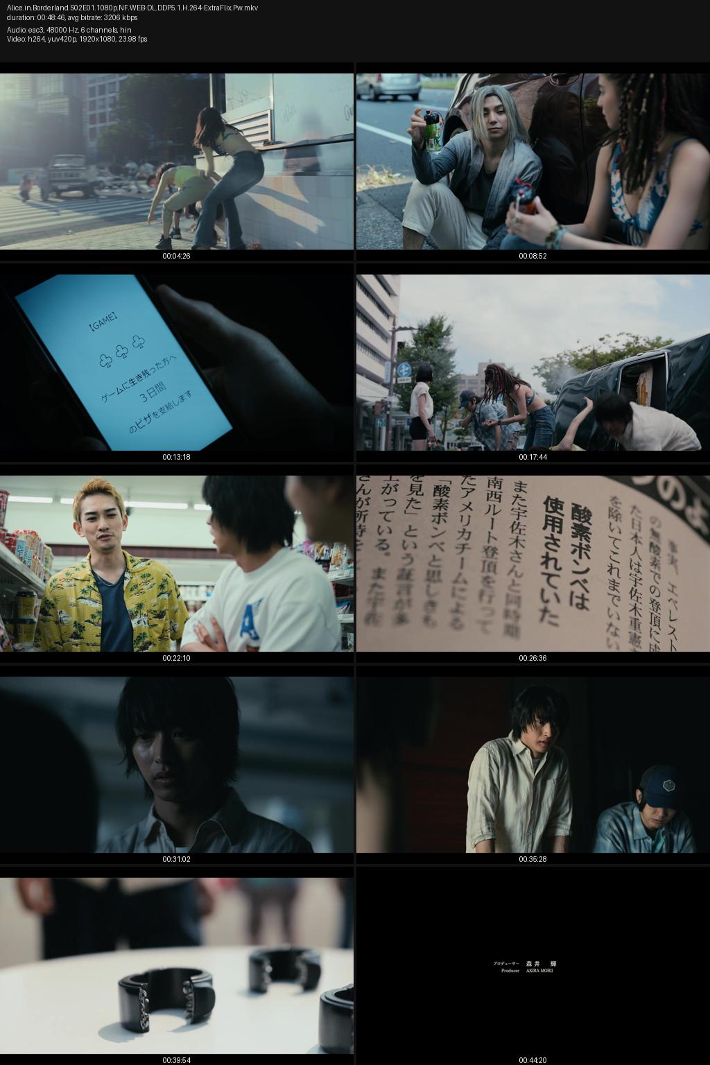 Alice in Borderland Season 2 (2022) [Hindi-Japanese] 1080p 720p 480p Netflix WEB-DL ESubs Screenshots