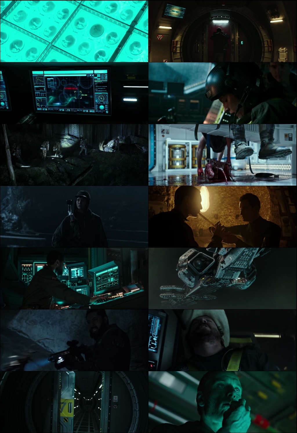 Alien: Covenant (2017) 1080p | 720p | 480p BluRay [Hindi (हिन्दी) + English] DD5.1 HEVC ESub Screenshots