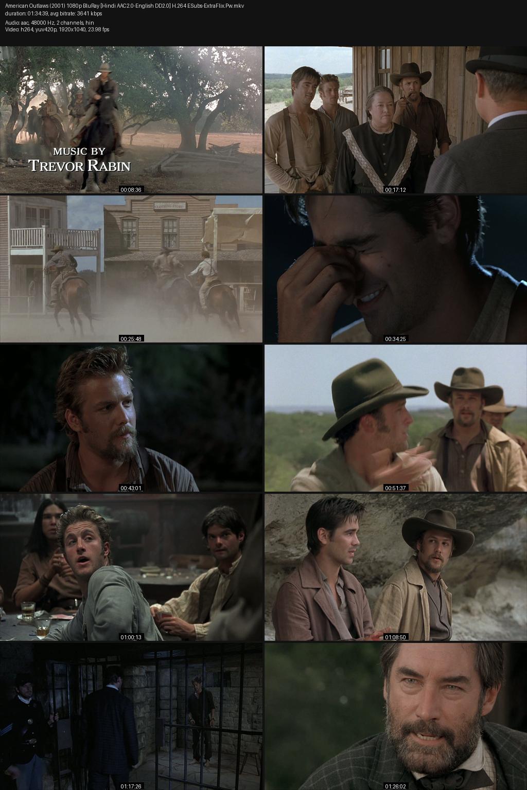 American Outlaws (2001) [Hindi-English] 1080p 720p 480p BluRay ESubs Screenshots