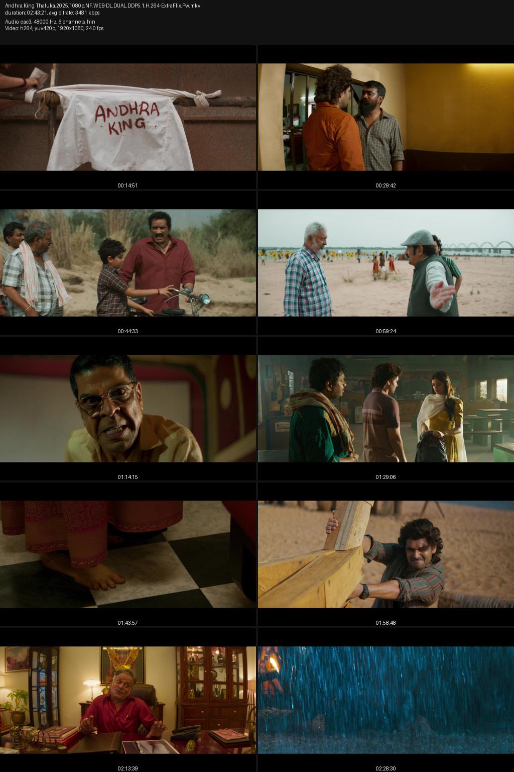 Andhra King Taluka (2025) [Hindi-Telugu] 4K 2160p 1080p 720p 480p Netflix WEB-DL ESub Screenshots
