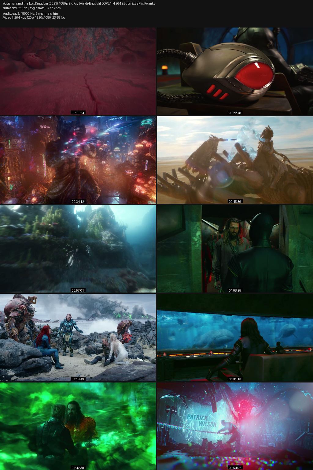 Aquaman and the Lost Kingdom (2023) [Hindi-English] 4K 2160p 1080p 720p 480p BluRay ESubs Screenshots