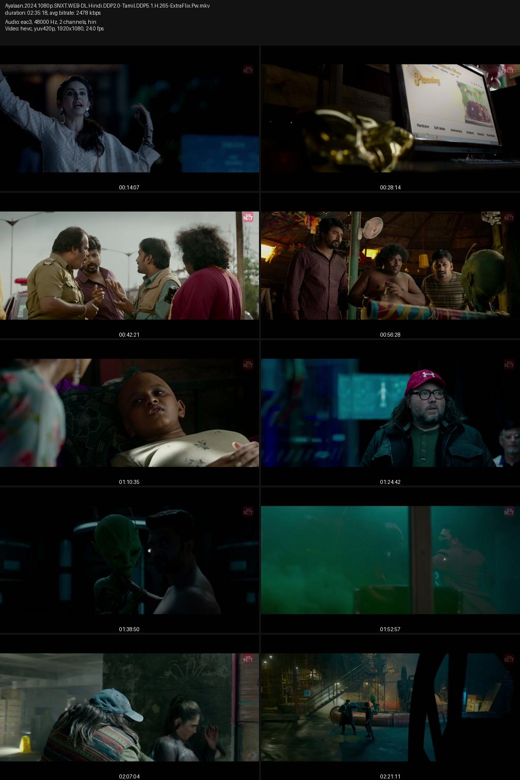 Ayalaan (2024) [Hindi-Tamil] UNCUT 4K 2160p 1080p 720p 360p SunNXT WEB-DL ESub Screenshots