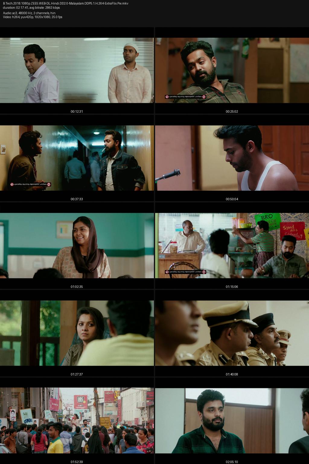 B Tech (2018) [Hindi-Malayalam] UNCUT 4K 2160p 1080p 720p 480p ZEE5 WEB-DL ESub Screenshots