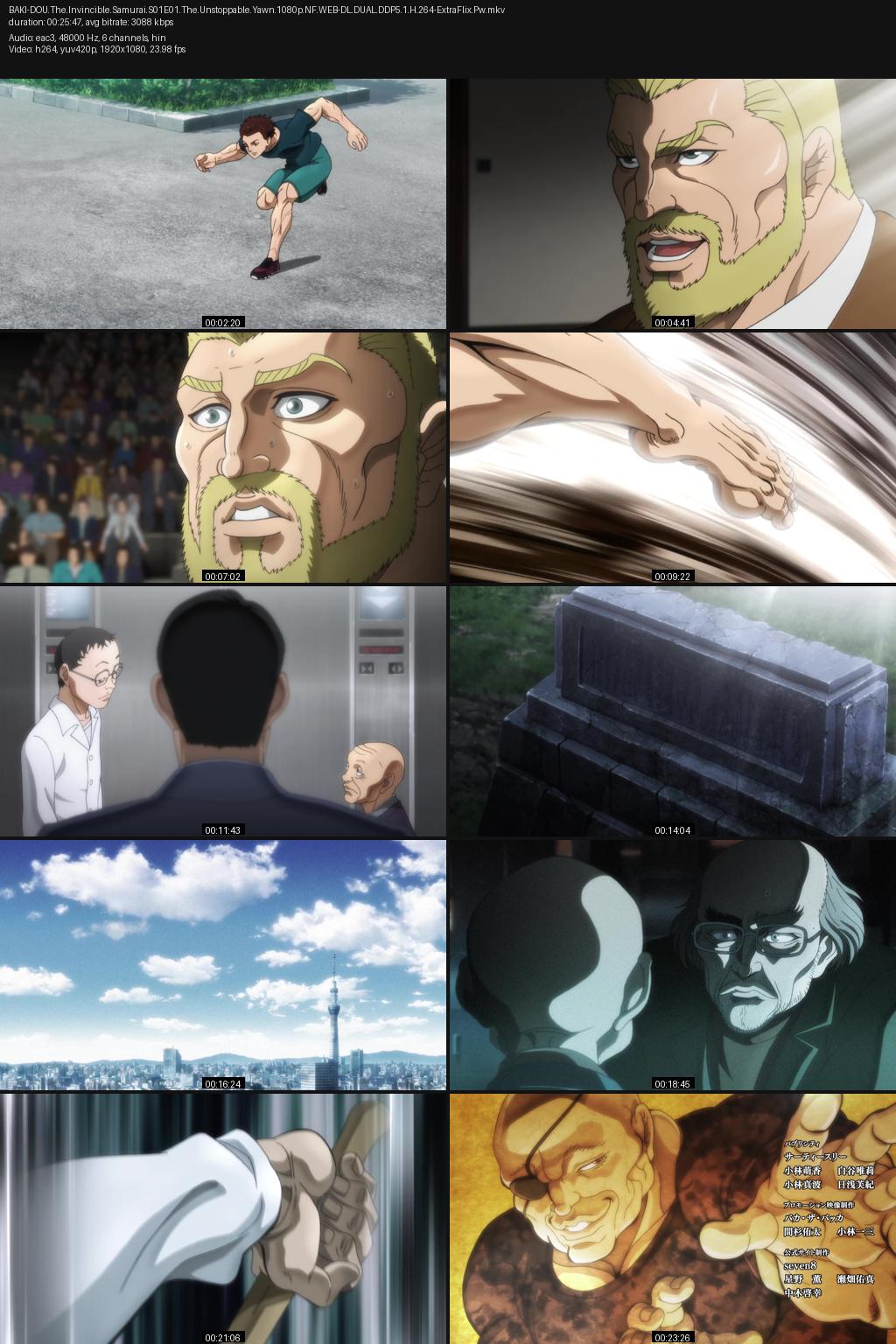 Baki-Dou: The Invincible Samurai Season 1 (2026) [Hindi-Japanese] 1080p 720p 480p Netflix WEB-DL ESubs Screenshots