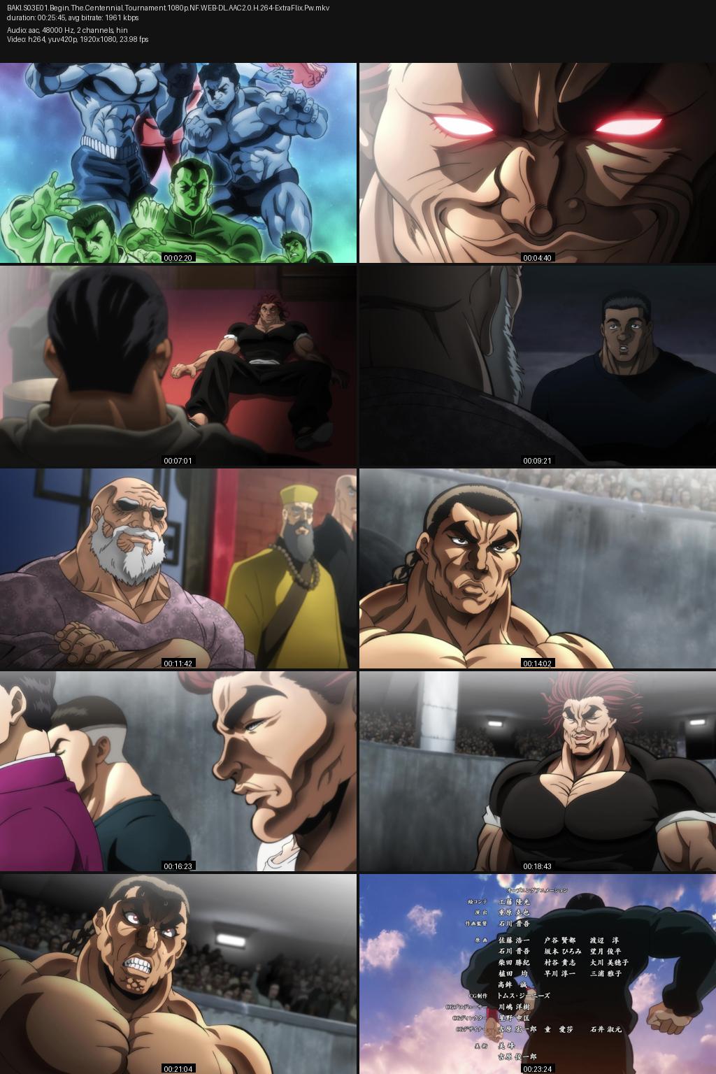 BAKI Season 2 (2020) [Hindi-Japanese] 1080p 720p 480p Netflix WEB-DL ESubs Screenshots