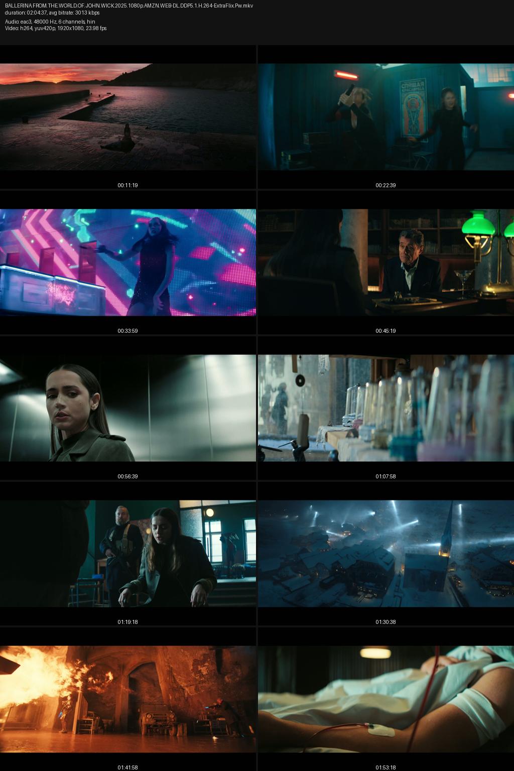 Ballerina (2025) [Hindi-English] 4K 2160p 1080p 720p 480p Amazon WEB-DL ESub Screenshots