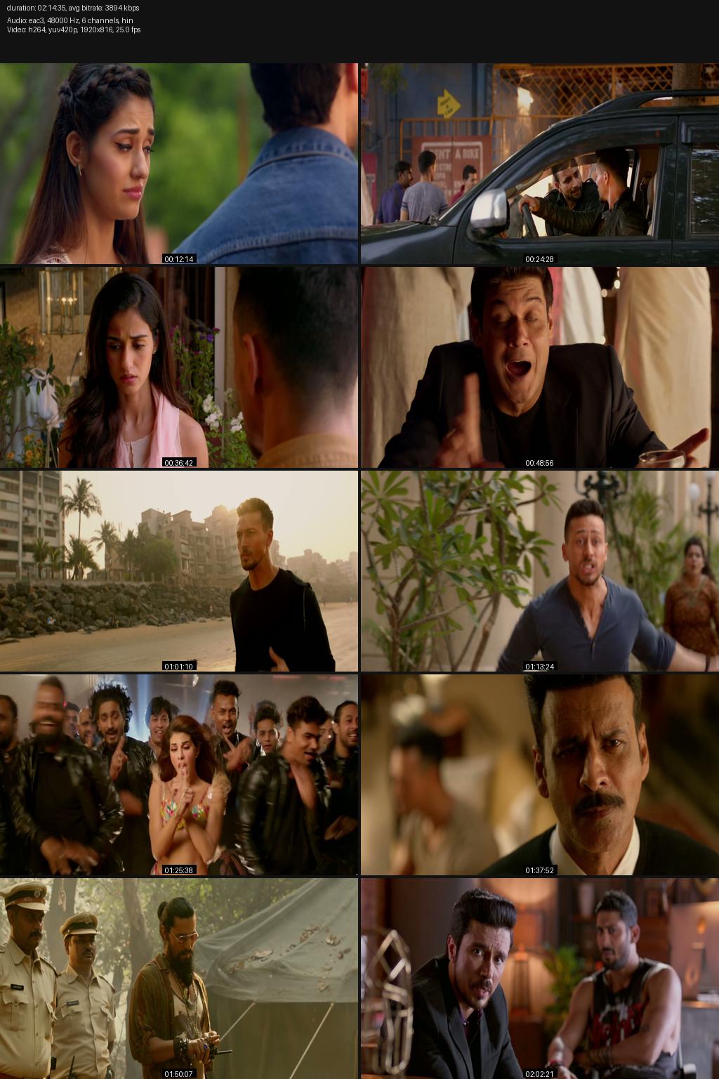 Baaghi 2 (2018) [Hindi] 1080p 720p 480p GooglePlay WEBRip ESub Screenshots