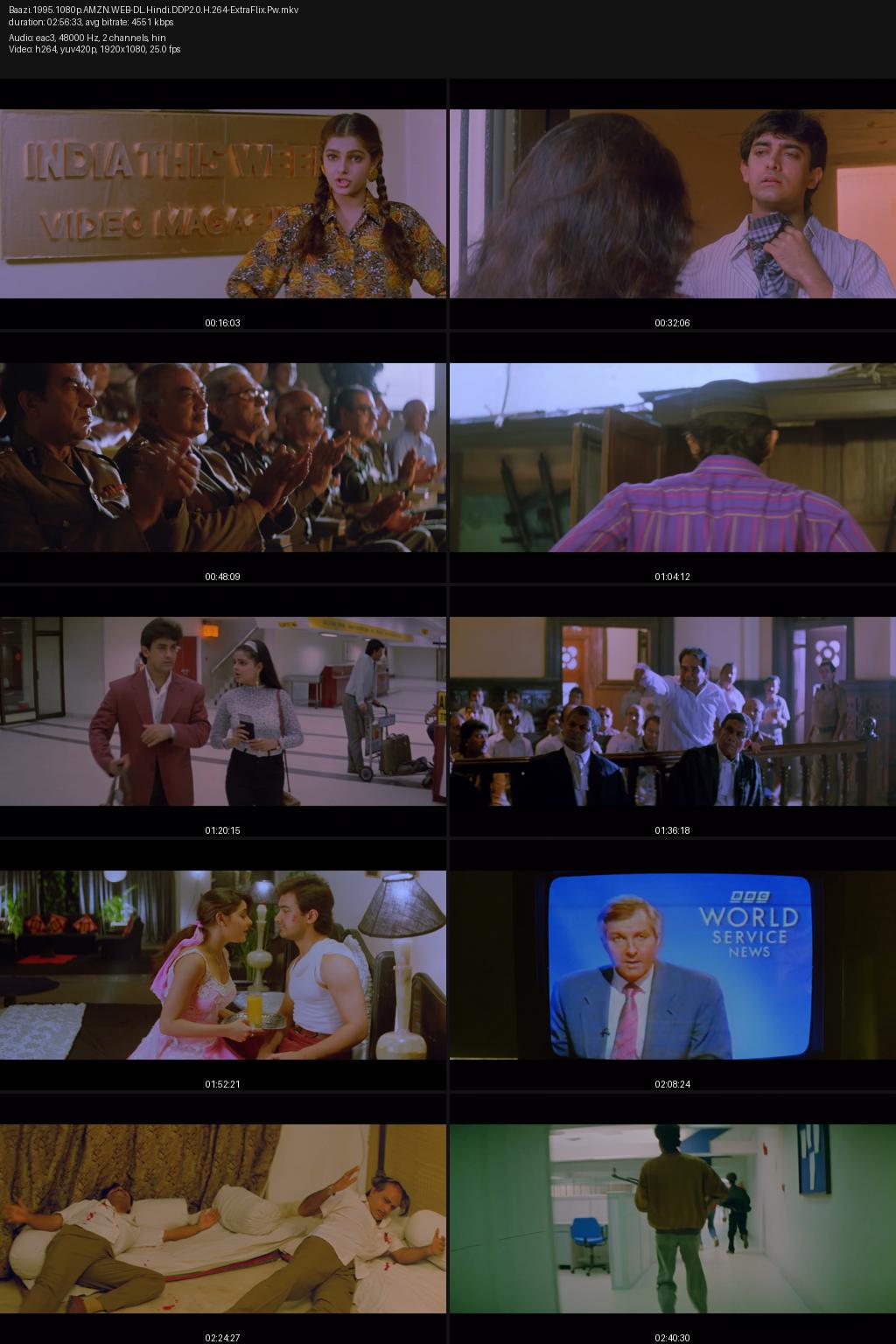 Baazi (1995) [Hindi] 1080p 720p 480p Amazon WEB-DL ESub Screenshots