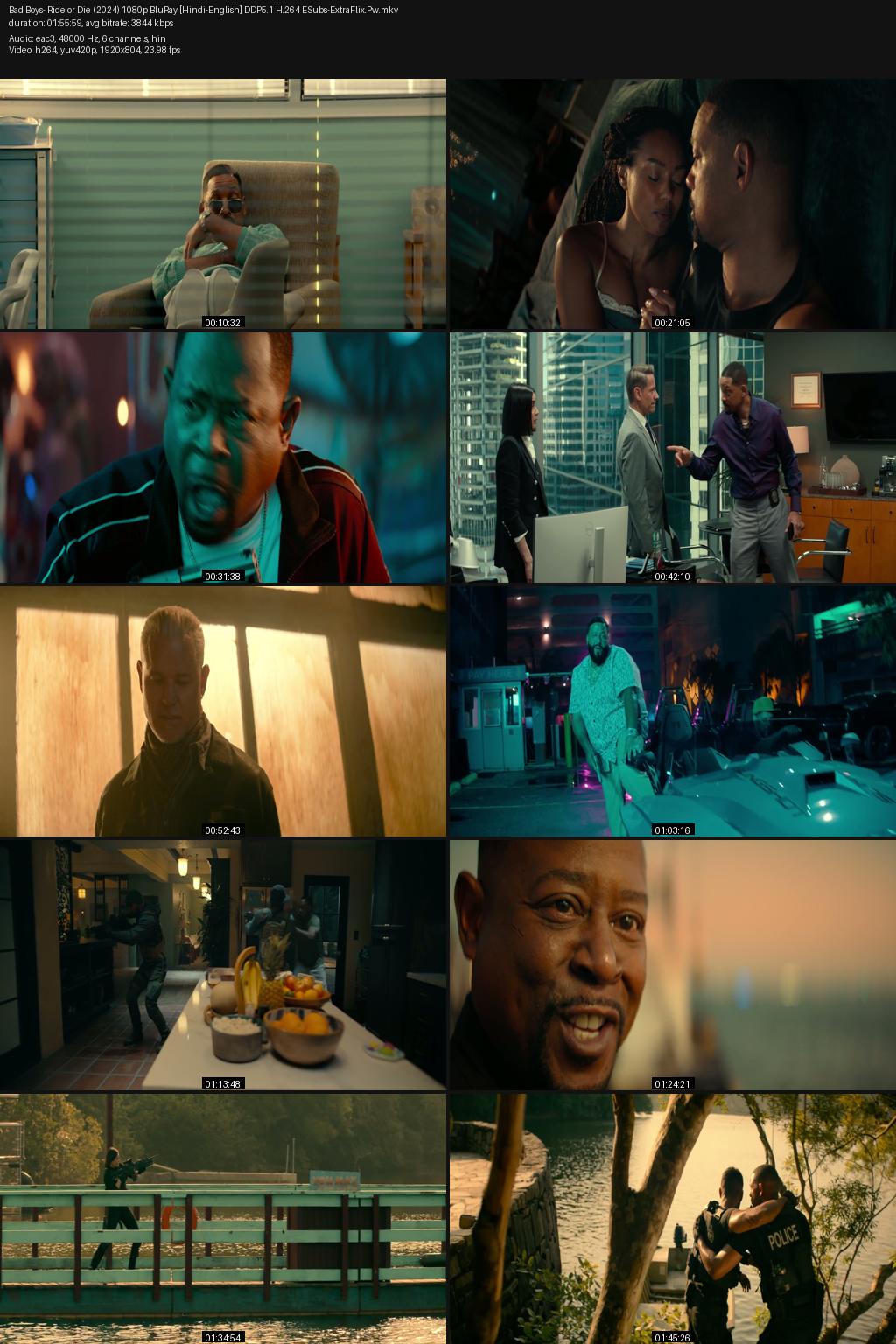 Bad Boys: Ride or Die (2024) [Hindi-English] 1080p 720p 480p BluRay ESubs Screenshots