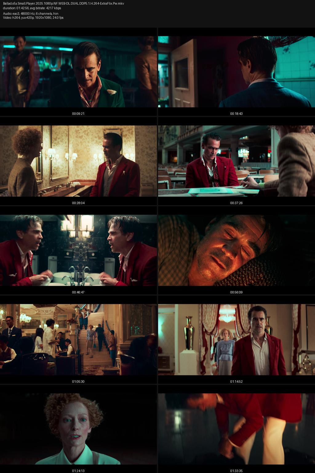 Ballad of a Small Player (2025) [Hindi-English] 4K 2160p 1080p 720p 480p Netflix WEB-DL ESubs Screenshots