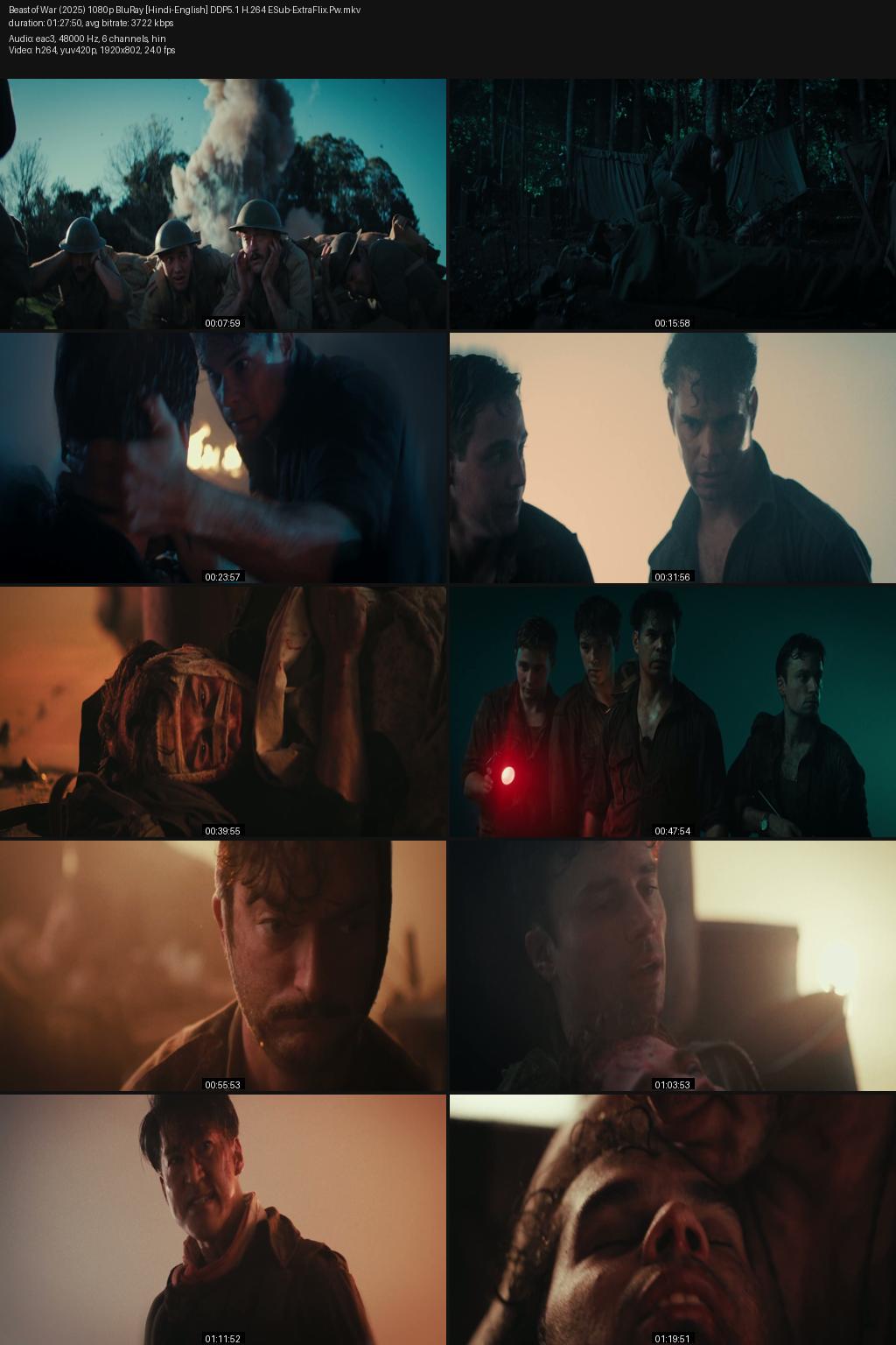 Beast of War (2025) [Hindi-English] 1080p 720p 480p BluRay ESub Screenshots