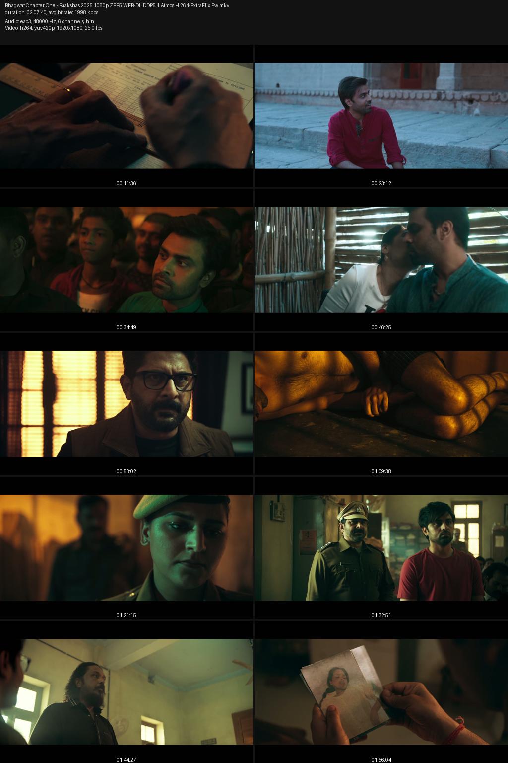 Bhagwat Chapter One: Raakshas (2025) [Hindi] 4K 2160p 1080p 720p 480p ZEE5 WEB-DL ESub Screenshots