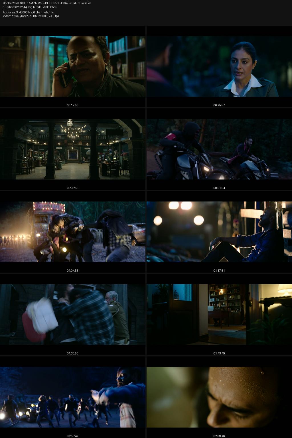Bholaa (2023) 4k 2160p | 1080p | 720p | 480p Amazon WEB-DL Hindi ESub Screenshots