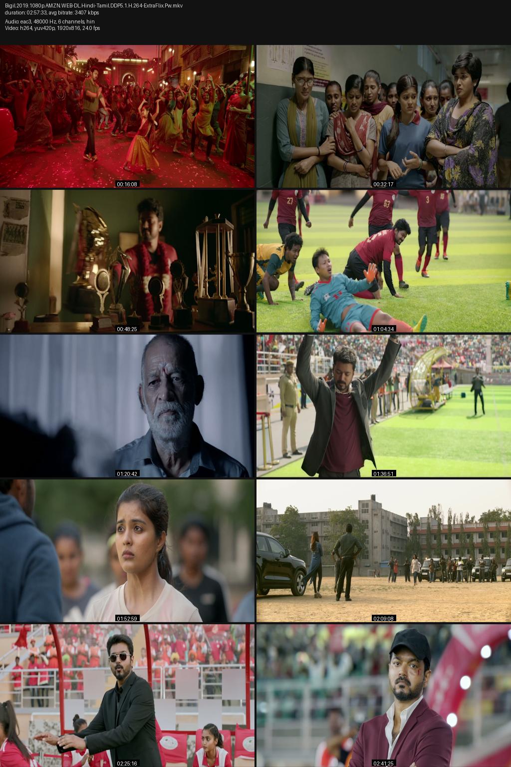 Bigil (2019) [Hindi-Tamil] 4K 2160p 1080p 720p 480p Amazon WEB-DL ESubs Screenshots