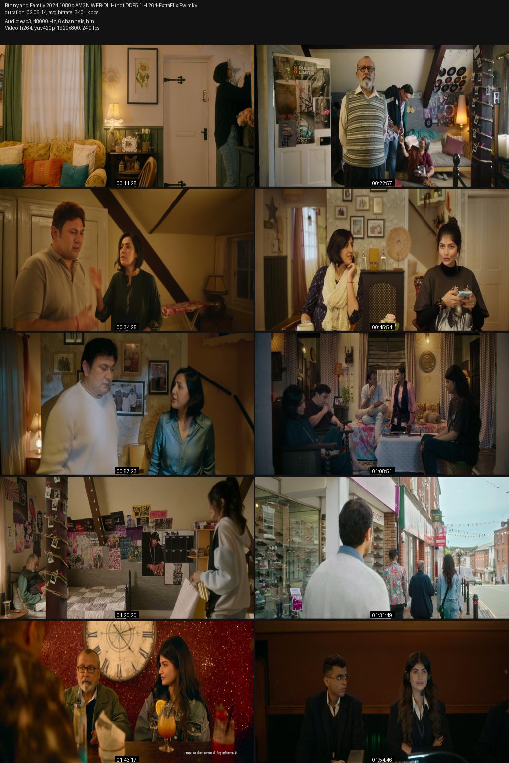 Binny and Family (2024) [Hindi] 1080p 720p 480p Amazon WEB-DL ESub Screenshots