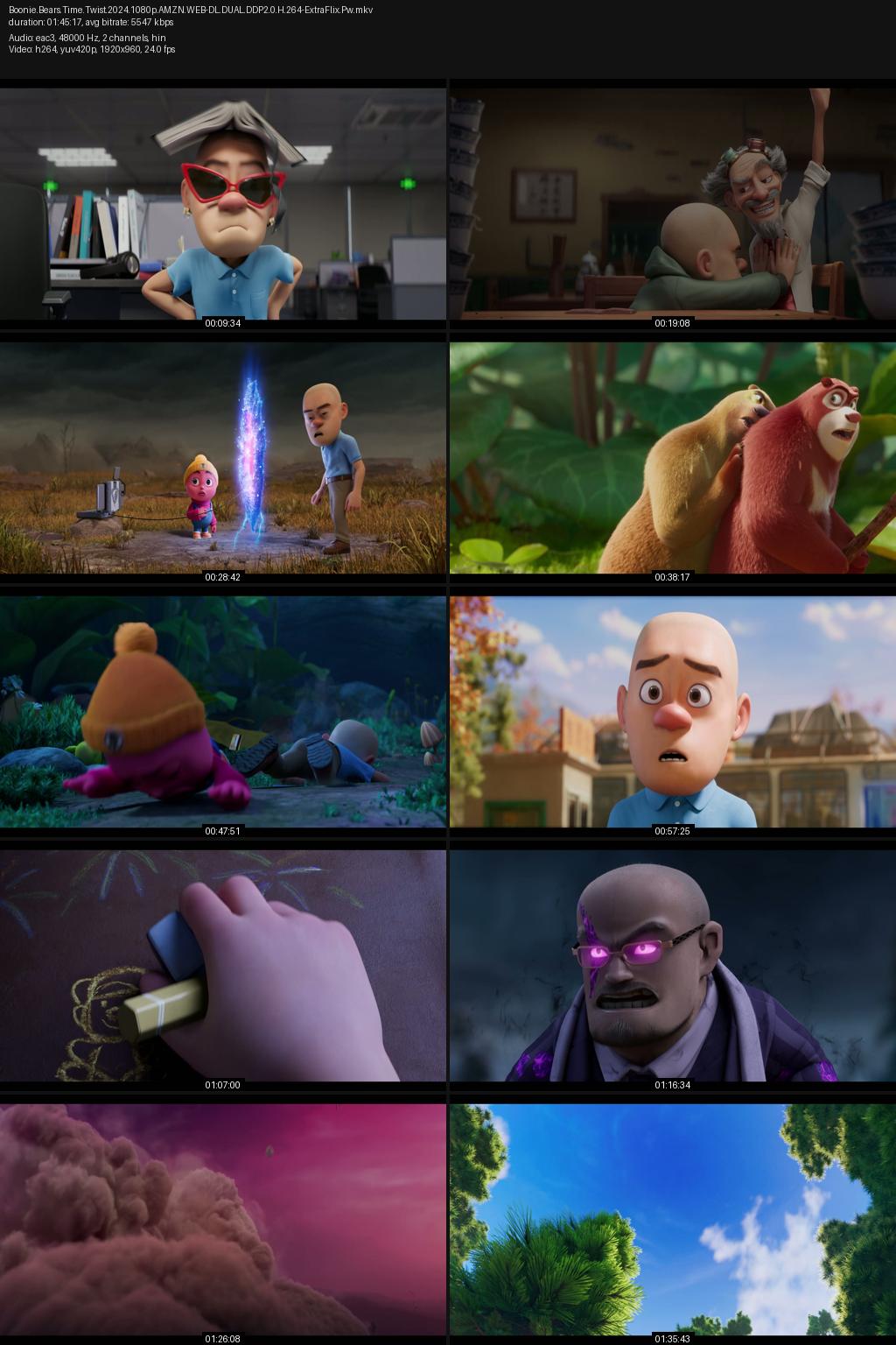 Boonie Bears: Time Twist (2024) [Hindi-English] 1080p 720p 480p Amazon WEB-DL ESub Screenshots