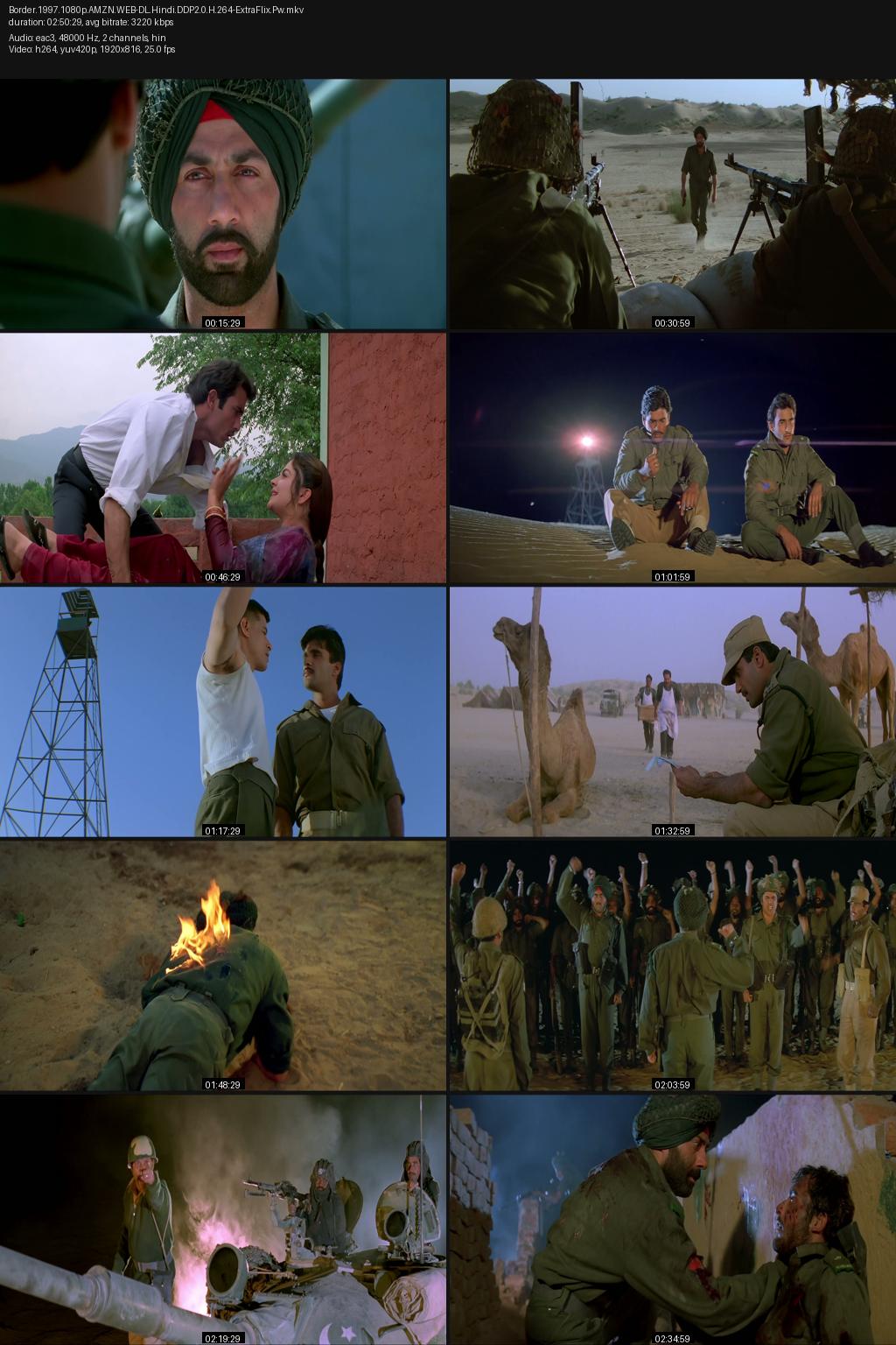 Border (1997) [Hindi] 1080p 720p 480p Amazon WEB-DL ESub Screenshots