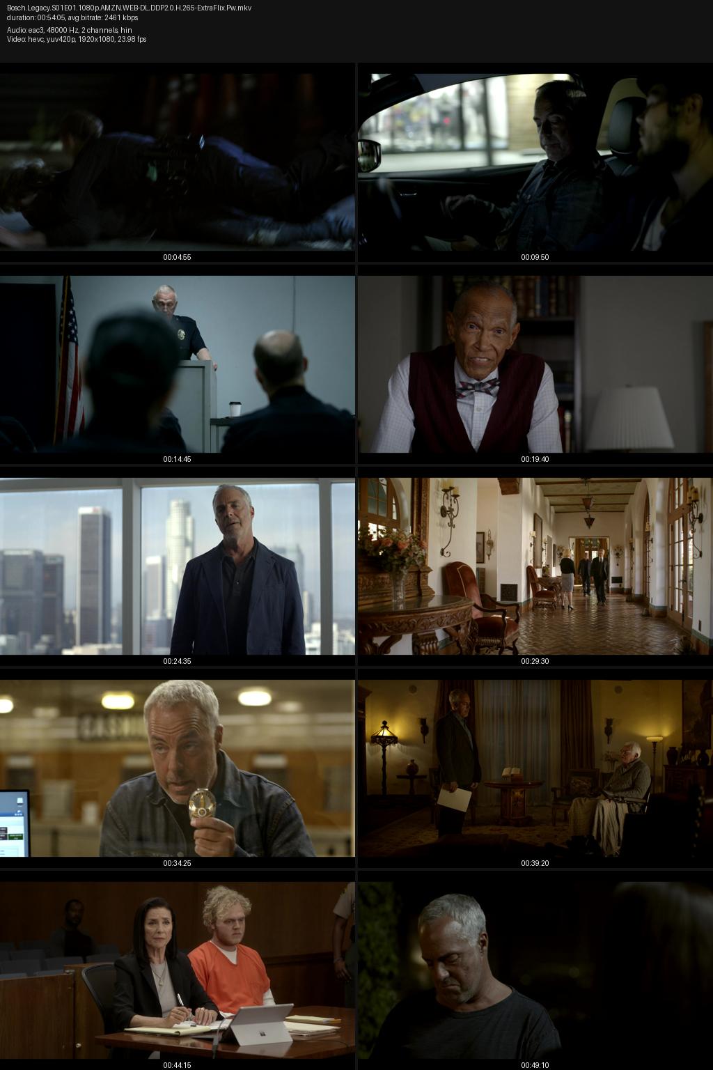 Bosch: Legacy Season 1 (2022) Hindi 1080p 720p 480p Amazon WEB-DL ESub Screenshots