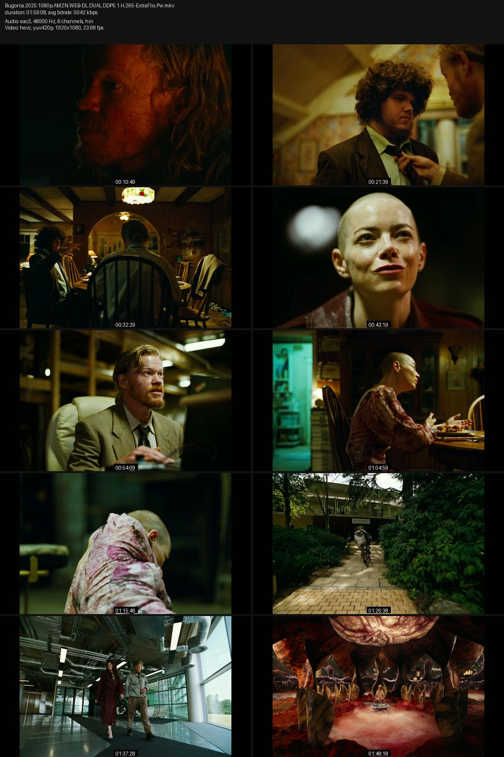 Bugonia (2025) [Hindi-English] 4K 2160p 1080p 720p 480p Amazon WEB-DL ESubs Screenshots