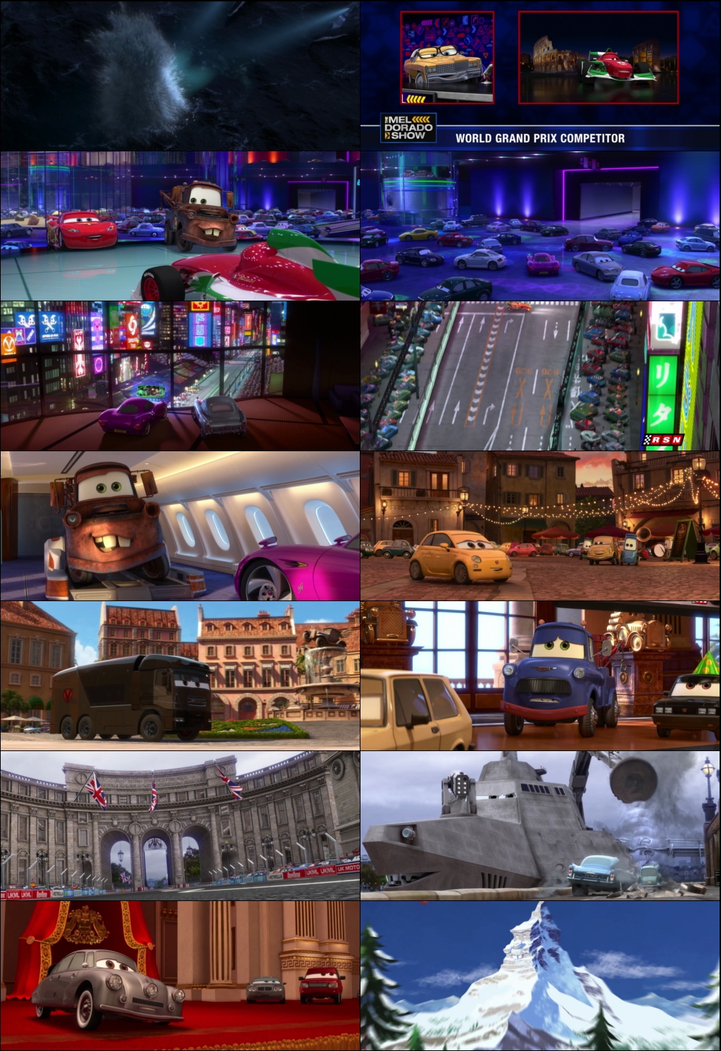 Cars 2 (2011) 1080p | 720p | 480p BluRay [Hindi (हिन्दी) + English] DD5.1 ESub Screenshots