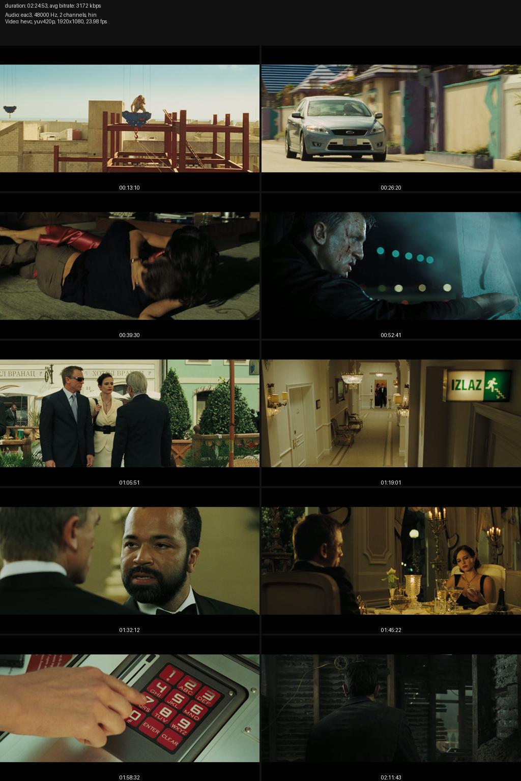 Casino Royale (2006) 1080p | 720p | 480p Amazon WEB-DL [Hindi-English] ESub Screenshots