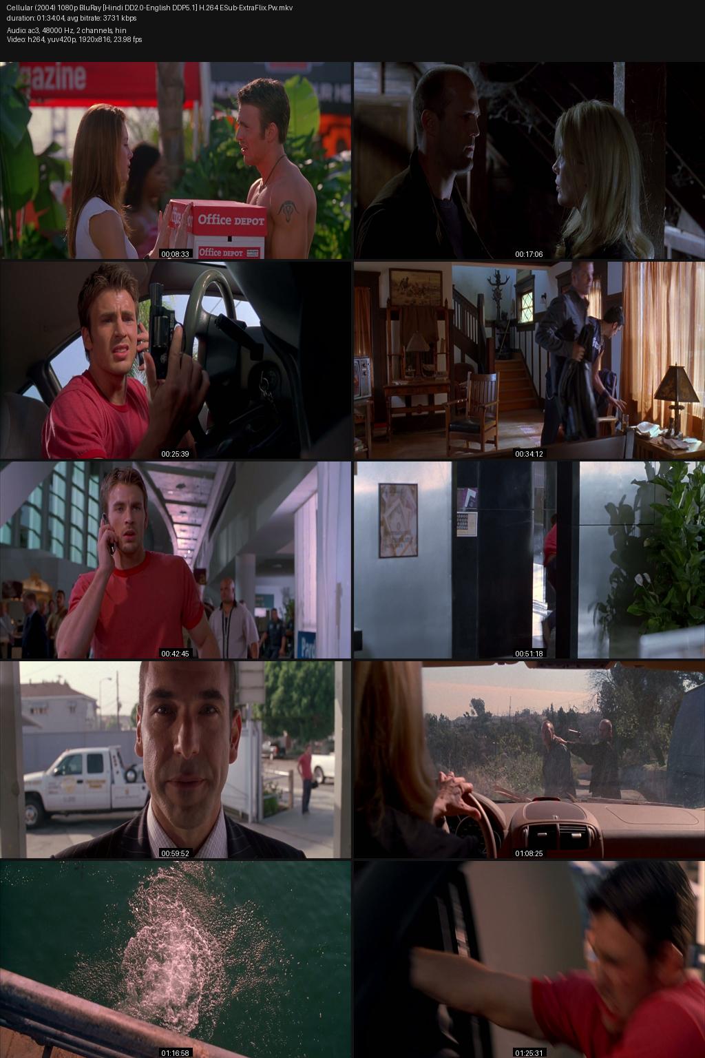 Cellular (2004) [Hindi-English] 1080p 720p 480p BluRay ESubs Screenshots