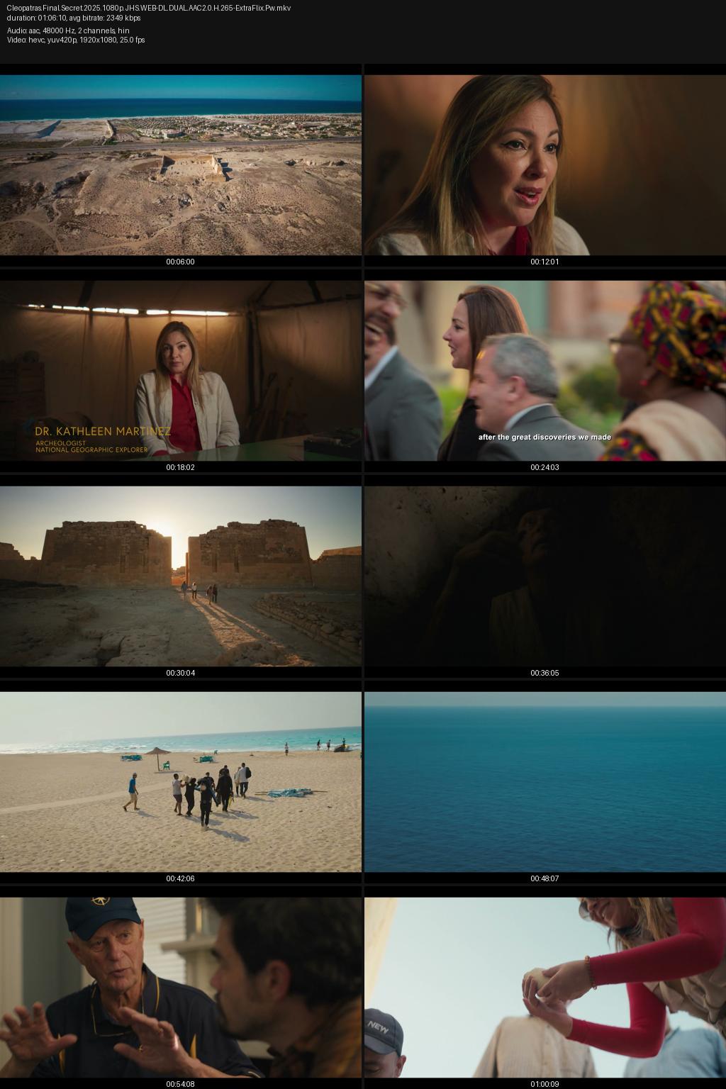 Cleopatra’s Final Secret (2025) [Hindi-English] 1080p 720p 480p JioHotstar WEB-DL ESub Screenshots