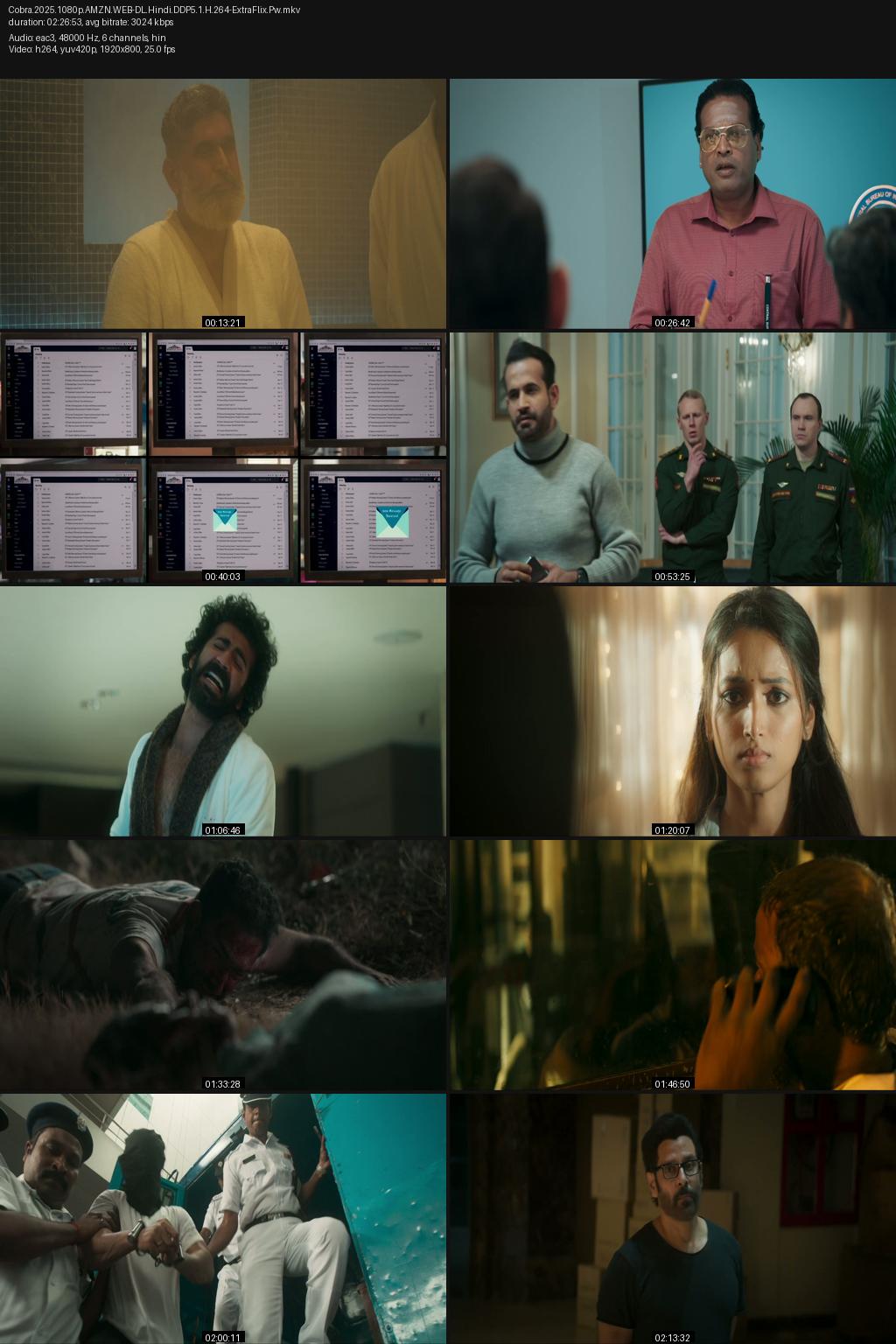Cobra (2022) [Hindi Only] 1080p 720p 480p Amazon WEB-DL ESub Screenshots