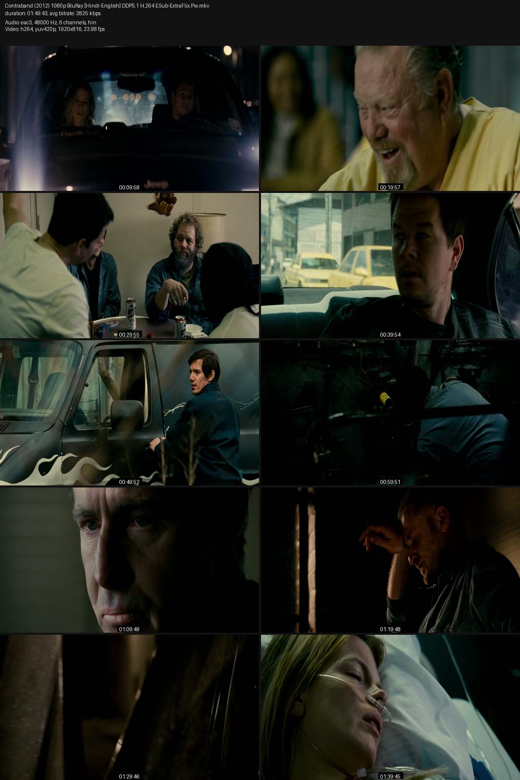 Contraband (2012) [Hindi-English] 1080p 720p 480p BluRay ESub Screenshots