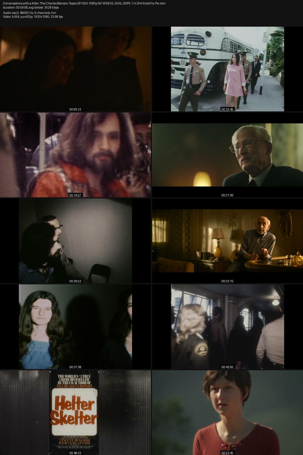 Conversations with a Killer: The Charles Manson Tapes Season 1 (2026) [Hindi-English] 1080p 720p 480p Netflix WEB-DL ESubs Screenshots
